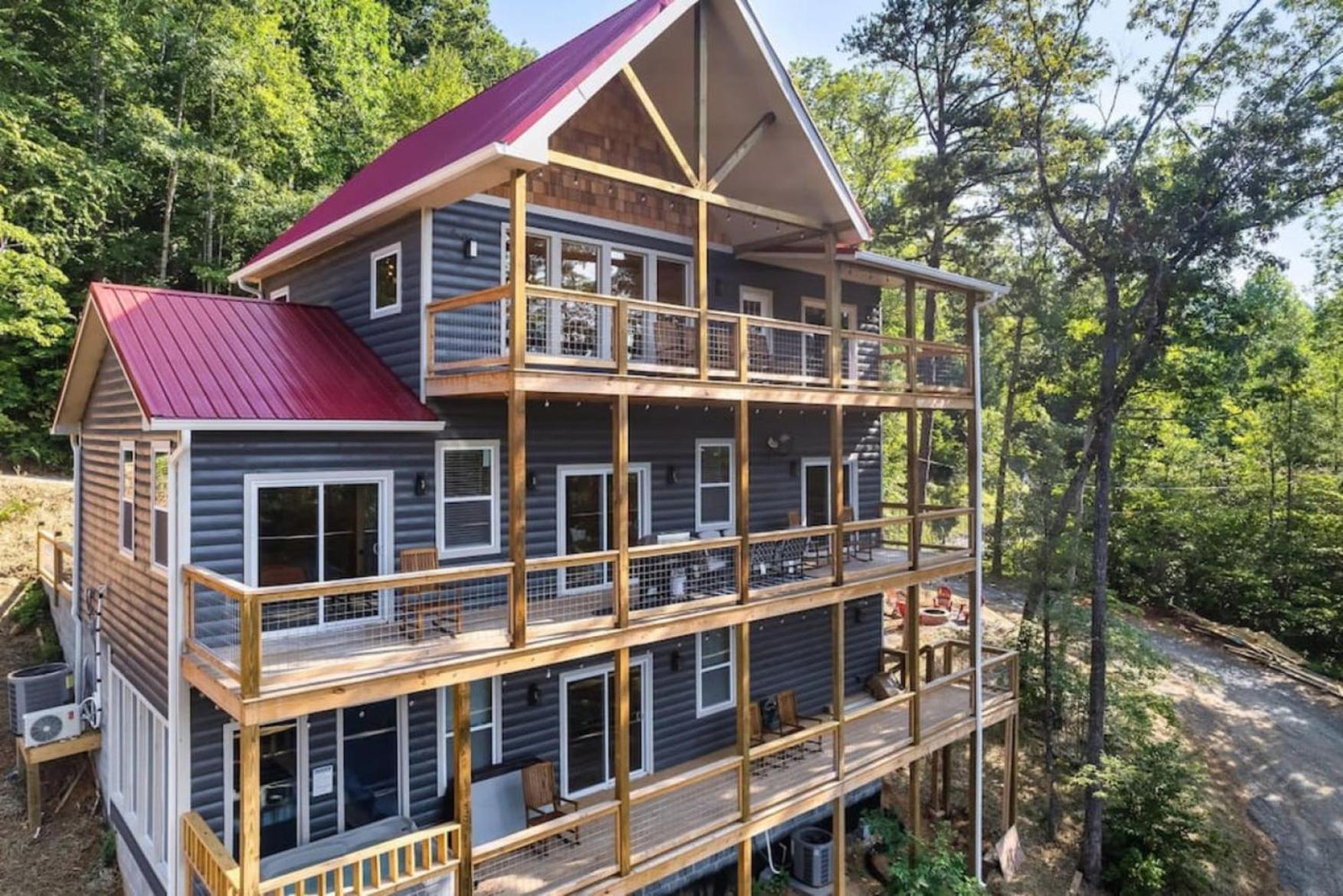 Tranquil Mountain Getaway By Ghosal Luxury Lodging Gatlinburg Dış mekan fotoğraf